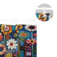 thumbnail image 5 of Yayeee Shower Curtain with Hooks 72"x72" Waterproof Fabric Bathroom Hanging Decor, Blue Colorful Flowers, 5 of 5