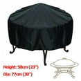 thumbnail image 1 of Fire Pit Cover Round Brazier Stove Cover Waterproof Windproof Sun Prot, 1 of 1