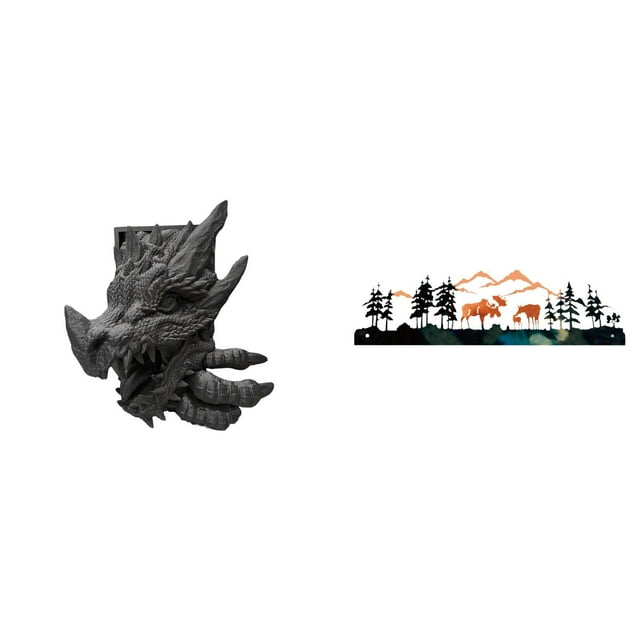 Figura decorativa de mesa, estatua de resina y metal, sujetalibros, estantes, escultura con adorno único de ciervo con detalles artesanales, adecuada