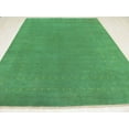 thumbnail image 7 of Handmade Wool Green Traditional Solid Lori Baft Rug, 7 of 7
