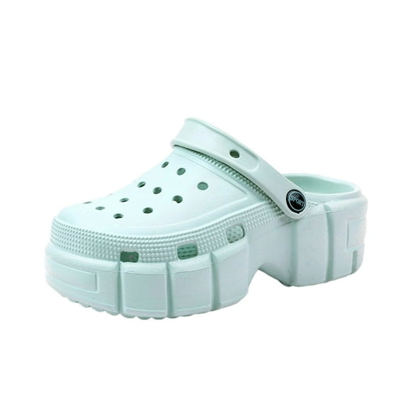 WUXIAN Boys Girls Sandals Cute Garden Clogs On Shoes Summer Lightweight Outdoor Slides Sandals Children Beach Pool Shoes Shoe Sneakers, Light Blue