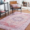 thumbnail image 3 of SAFAVIEH Tucson Jillian Traditional Machine Washable Area Rug, 6' x 6' Square, Rust/Beige, 3 of 9