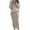 Beige, variant on FRSASU Women'S Dress ,Womens Solid Color Long Sleeve Cable Knitted Warm Two-Piece Skirt Sweater Suit Set