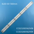 thumbnail image 1 of Tira de luces LED de retroiluminación para TV NVT-32H103W, regla CC02320D562V08 320L(320E9) 2X6 6S1P 1210, CC02320D562V04 32E9 2X6 16/3/18 560mm, 1 of 3
