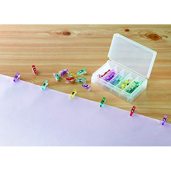 Clover Needlecraft Inc Mini Wonder Clips 50 pcs, Multicolour