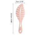 thumbnail image 2 of Unique Bargains 1 Pc Durable Leaf Shape Hair Brush for Curly Straight Wavy Hair Plastic Pink, 2 of 3