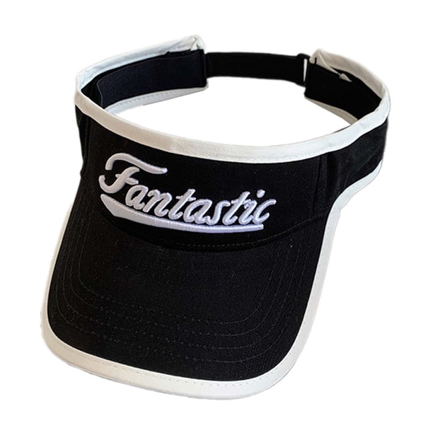 Sombrero para el sol para mujer, moderno, protector, cómodo, ajustable, portátil, deportivo. Negro