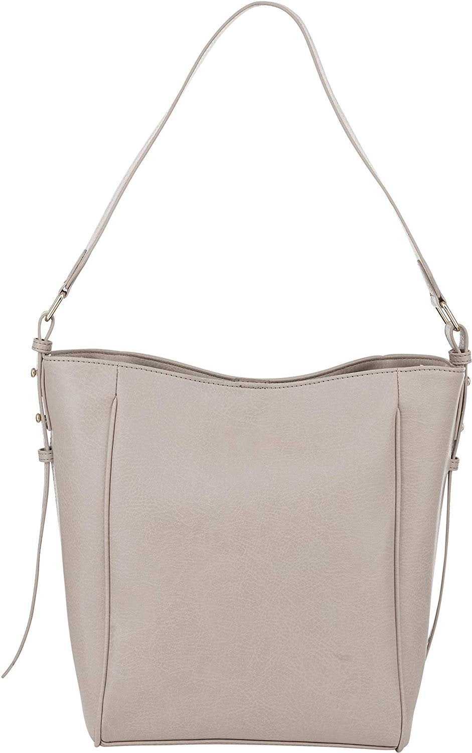 grey shoulder bag