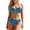 C-Blue303, variant on DHFJKG Two Piece Swimsuits Women Bikini Set Side Tie Halter Top High Waist Briefs Bottoms Leopard Print Summer Stylish Beachwear