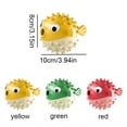 thumbnail image 2 of Dog Toy Interactive Wiggling Puffer Fish Puzzle Slow Feeder Leaking Treat Ball for Small Medium Large Dogs Boredom Chewing Training Green Pet Toy 1 Pack, 2 of 5