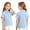 Light Blue, variant on Grblisyd Shool Uniform Shirts for Girls Quick Dry Short Sleeve Polo Shirts with Button for Boys Athletic Golf Tennis Tops Back To School