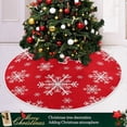 thumbnail image 6 of FMSHPON Christmas Snowflakes Background Xmas Christmas Tree Skirt Stand Mat for Holiday Party Decoration Indoor Outdoor 36 inches, 6 of 6