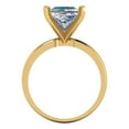 thumbnail image 4 of Clara Pucci 14K Yellow Gold 3ct BlueMoissanite Solitaire Ring for Women, 4 of 8