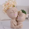thumbnail image 3 of Maceta de Resina con Cara para Niñas, Florero con Cabeza de Mujer, Amor de Madre, Maceta Suculenta, Macetas de Jardín, Decoración del Hogar Al Aire Libre, 3 of 6