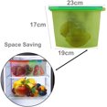 thumbnail image 5 of 4 Sacs de Rangement Alimentaires Réutilisables en Silicone, Sac Alimentaire Extensible, Clip de Fermeture Éclair en Plastique pour Contenants Hermétiques, 5 of 5