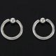 thumbnail image 5 of 1 par de pendientes de acero inoxidable con cuentas, color acero, 8 g (3,2 mm) x 16 mm ------ Código de producto 71840, 5 of 5