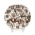 thumbnail image 7 of Kdxio Clock number Print Wall Clock,10 Inch Battery Operated Wall Clocks,Silent Non Ticking Small Analog Clock for Living Room,Office,Home,Bedroom,Kitchen,Bathroom, 7 of 7