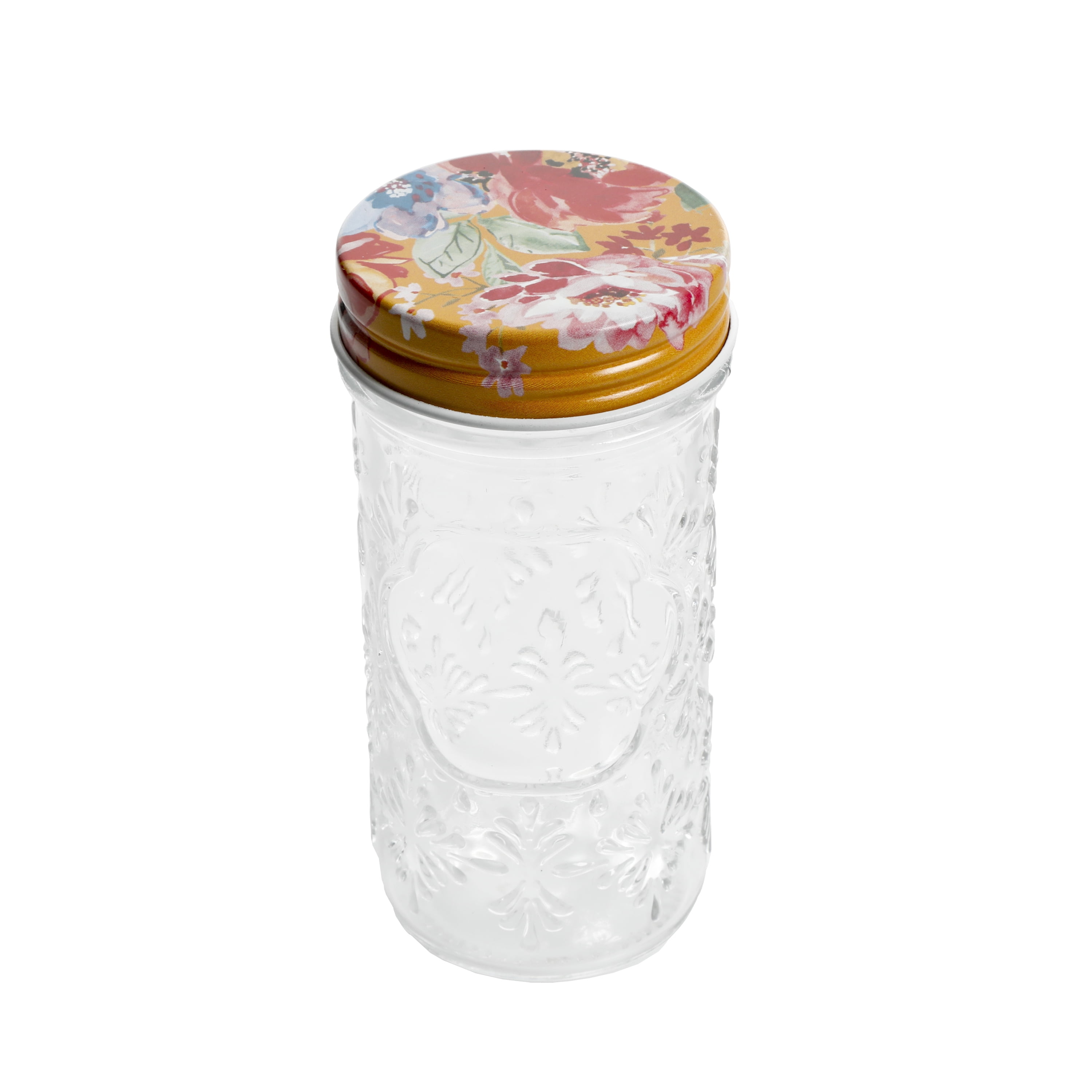 Pioneer Woman 6 Piece Mini Clamp Jar Set ~ Floral Medley ~ Spice