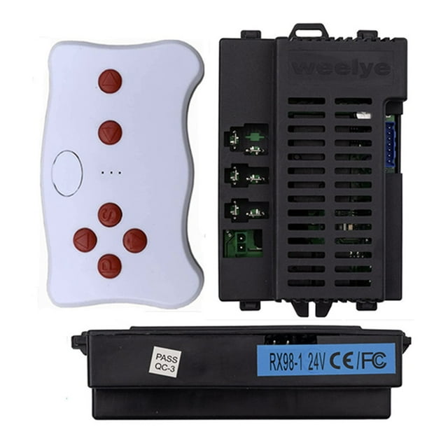 Lefu weelye RX98 24V Receiver Child Ride-Ons Toys Car for Children Electric Ride On Car Replacement Parts,Receiver Control Box for Children Electric Car(1* RX98 24V Receiver + 1*Remote Control)