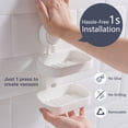 thumbnail image 2 of Jabonera de doble capa con ventosa, soporte resistente para esponja para ducha, baño, bañera y fregadero de cocina, 2 of 5