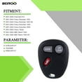 thumbnail image 2 of SCITOO Key Fob Keyless Entry Remote 1pc 3 Buttons 15042968 fit for Chevrolet S10 for Chevy Silverado 1500 Tahoe for Cadillac Escalade for GMC Sierra 1500 Sonoma Yukon 01-02, 2 of 7