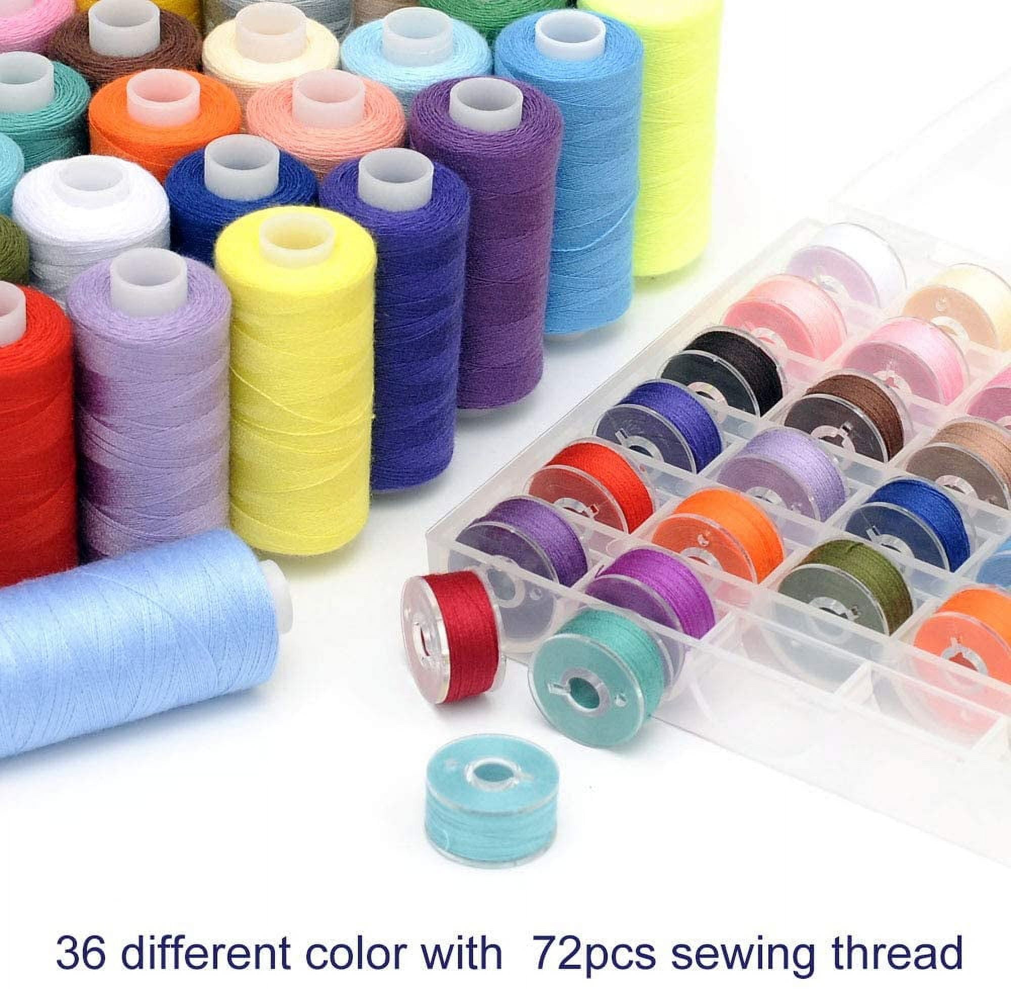 Blibly 72Pcs Bobbins Sewing Thread Kits, 500 and similar items
