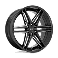 thumbnail image 2 of DUB 1PC Aluminum Rim S267 DIRTY DOG 24X10in Glossy Black Milled Finish, S267240084+25, 2 of 4