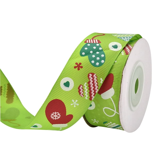 EGNMCR Bows & Ribbons, Ribbons for Crafts Christmas Ribbon Holiday Decoration Roll Ribbon Ornament Gift Box Ribbon A ribbon