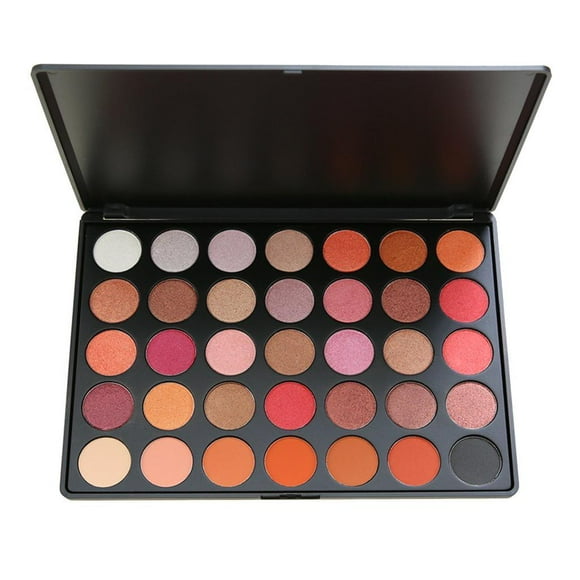 Paleta de sombras de ojos mate de maquillaje fino suave de 35 colores Sombra de ojos de larga duración. 02 Zulema Paleta de sombras de ojos