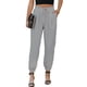 thumbnail image 3 of Pantalones con cordones de cintura alta de Europa y América, pantalones casuales elegantes a juego de color sólido para mujer., 3 of 5