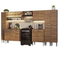 thumbnail image 1 of Cocina Integral Completa 325cm Emilly Madesa 05 - Marrón, 1 of 10