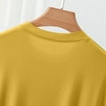 thumbnail image 4 of Besolor Summer Tops for Women Undershirt Round Neck Cap Sleeve Shirts Casual Comfy Solid Color Basic Tees, 4 of 9