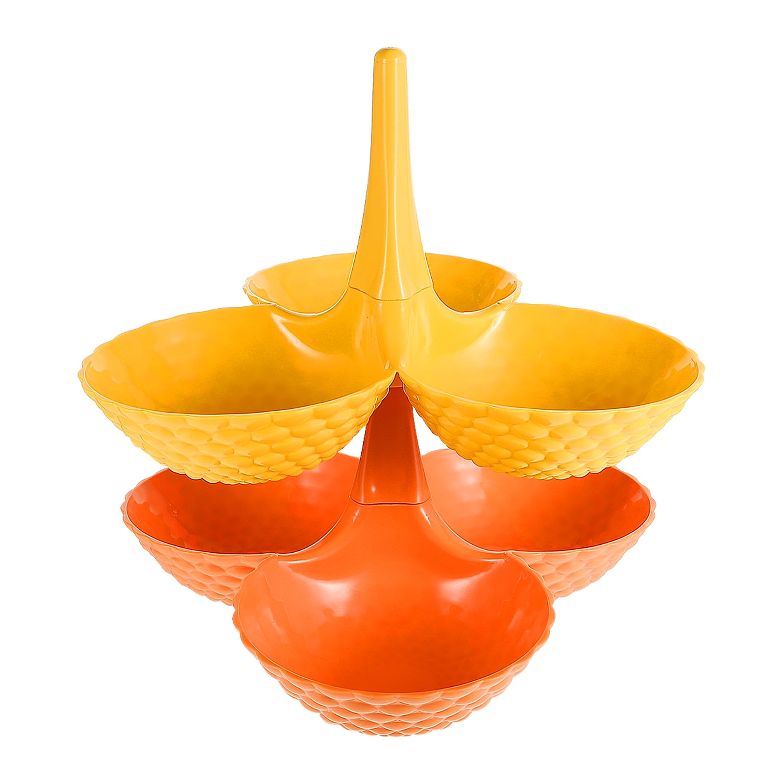 Plastic Fruit Basket 2pcs Candy Dish Living Room Home Fruit Plate Snack