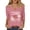 C-Pink, variant on Blouses for Women Dressy Casual Letter Love Print T Shirt 3/4 Sleeve Tee Soft Blend Tees