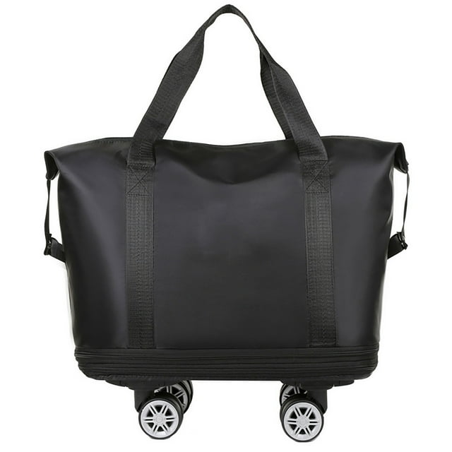 Binwennn Grand Rangement avec Couvercles Organisateurs de Photos et Rangement Sac de Rangement pour Vêtements Sac de Bagage Extensible avec Roues à 360° Très Grande Capacité Séparation Humide/sec Idéal pour Voyages d'Affaires Gym
