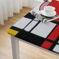 thumbnail image 5 of HAOXIT Fall Tablecloth Black and White Red Pink Table Cloth Square Spotted Print Autumn Fabric Kitchen Table Decorations Dinner Parties Fall Indoor Or Outdoor Decor 36*36, 5 of 8