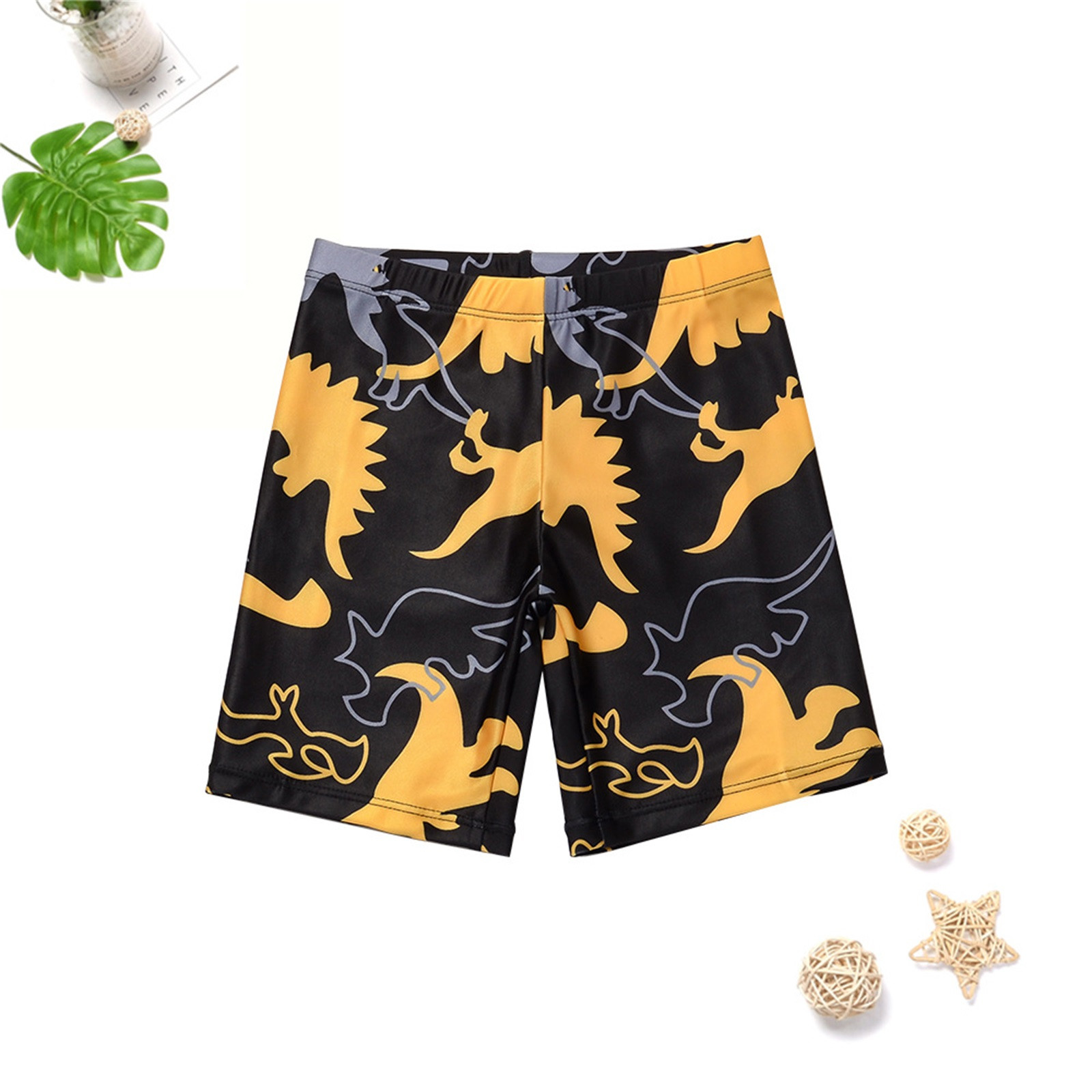 Maillot De Bain Garçon 2 Pièces Anti-UV UPF50+ – T-Shirt Manches Longues + Short + Bonnet – Motif Requin – 2 à 10 Ans