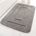 thumbnail image 3 of Carpet on Sale Kpamnxio Microfiber Shape Bathroom Mat Bathroom Non Slip Bathroom Solid Color Absorbent Mat Bathroom Door Mat Rugs for Living Room Clearance 1 Carpet, 3 of 7