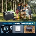 thumbnail image 5 of Kohree 53QT (50L) Portable Car Refrigerator Freezer 12V/24V DC Dual Zone Electric Cooler -7°F-50°F with Wheels & Handle for RV, Truck, Boat, Camping, Outdoor, 5 of 10