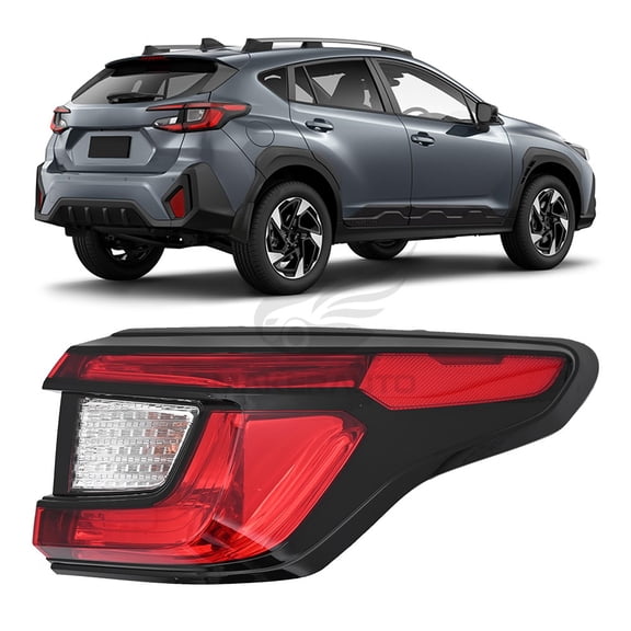 RH LED Tail Light Outer Lamp for 2024 2025 2026 Subaru Crosstrek Outer Tail Light Right Passenger Side