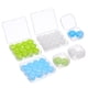thumbnail image 1 of Uxcell 42 Pcs Tapones de Silicona para los Oídos para Dormir Cancelación de Ruido Blanco/Azul/Verde, 1 of 7