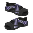 thumbnail image 3 of Calcetines de Yoga, Calcetines de Ballet con Barra, Calcetines Deportivos Antideslizantes Sin Dedos, Calcetines de Piso, Calcetines de Pilates para Gi Violeta, 3 of 10