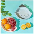 thumbnail image 2 of Plato de fruta con forma de dibujos animados con drenaje, platos pequeños de postre, aperitivos innovadores para el hogar, 2 of 3