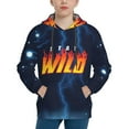thumbnail image 4 of Ben Azelart Stay Wild Kids' Hoodie 3d Print Sweatshirt Soft Pullover Hooded With Big Pockets For Boys Or Girls Small, 4 of 8