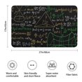 thumbnail image 3 of Math Equations Mathematical Shapes Black Pattern Bathroom Rugs Mat,Non Slip Microfiber Bathroom Rug,Rubber Backing,Soft Bathroom Mats for Bathroom Floor,Tub and Shower,17x27in(43x68cm), 3 of 5