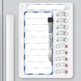 thumbnail image 1 of Borrado en seco KAQUBE de Chore Chart para niños con 10 deslizadores blanco/azul, 1 of 8