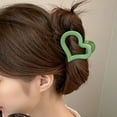thumbnail image 3 of Love Heart Cute Matte Claw Clips for Thin Hair Strong Jaw Hair Clips, 3 of 5