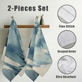 thumbnail image 3 of Nawy Watercolor Misty Tree Landscape Kitchen Towels, Pack of 2, Soft & Absorbent 27.5x16in, Ultrafine Fibers, for Kitchens, Bathrooms, Showers 27.5*16in, 3 of 6