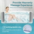 thumbnail image 6 of 211 Gallon Inflatable Hot Tub 4 Person Round with LED Lights, Portable Outdoor AirJet Hot Tub Spa with 110 Bubble Jets, Filter, Insulated Tub Cover and Floor Protector, Temperature up to 104°F, 6 of 10