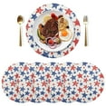 thumbnail image 5 of Ryvnso Star Round Plate Mats Dining Table Placemat Set of 4 for Holiday Decoration, 5 of 7